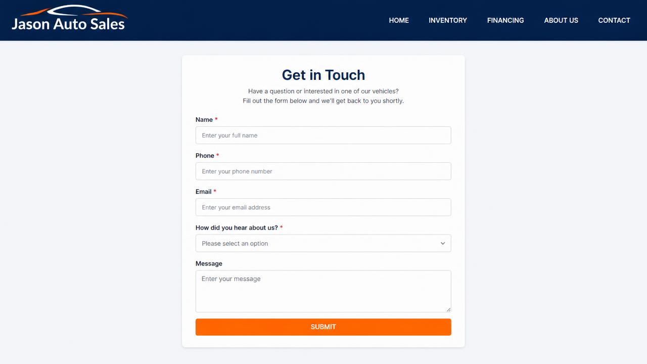 Example salesperson website — Referral Forms That Convert